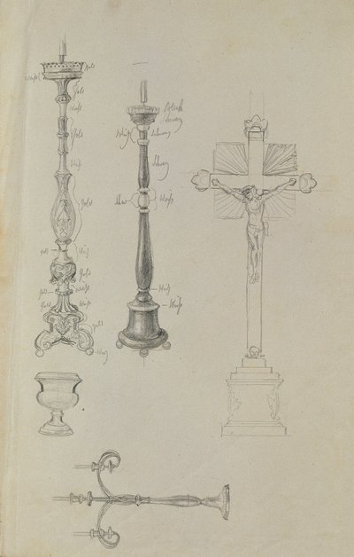 Detailstudie zur Aufbahrung der Juliana Krafft und ihrer Tochter Ludovica von Johann Peter Krafft