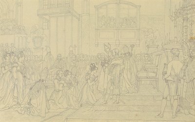 Krönung der Kaiserin Carolina Augusta in Pressburg von Johann Peter Krafft
