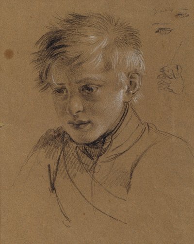 Porträtstudie zu "Erzherzog Karl mit seinem Stab in der Schlacht bei Aspern" von Johann Peter Krafft