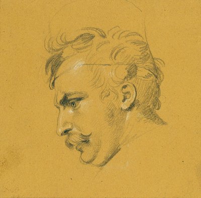 Porträtstudie zum "Ausfall Nikolaus Zrinys vor der Festung Szigeth" von Johann Peter Krafft