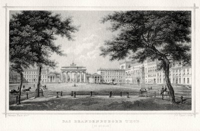 Das Brandenburger Tor, Berlin von Johann Poppei
