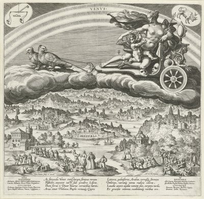 Der Planet Venus und sein Einfluss auf die Welt (Die sieben Planeten) von Johann Sadeler (I)