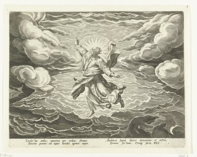 Schöpfung der Luft und des Wassers von Johann Sadeler (I)