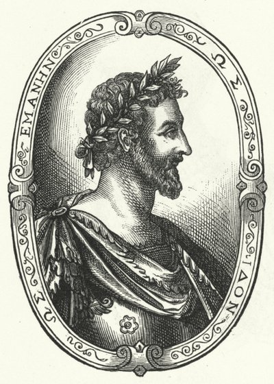 Pierre Ronsard, französischer Dichter von Johann Theodor de Bry