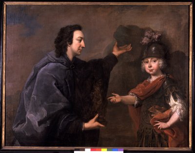Erbprinz Friedrich III. und sein Lehrer Graf Ulrich von Thun von Johann Valentin Tischbein