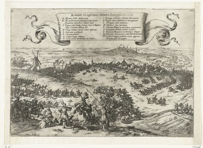 Alva belagert Bergen in Hennegau, 1572 von Johann Wilhelm Baur