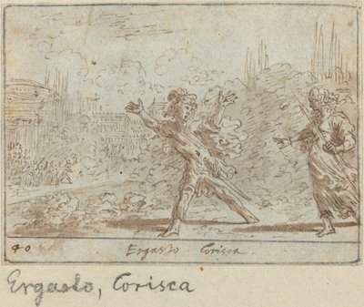 Ergasto und Corisca von Johann Wilhelm Baur