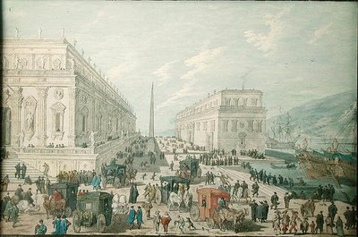 Ansicht des Hafens von Messina von Johann Wilhelm Baur
