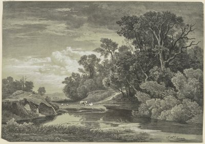An der Arly bei Karlsruhe von Johann Wilhelm Schirmer