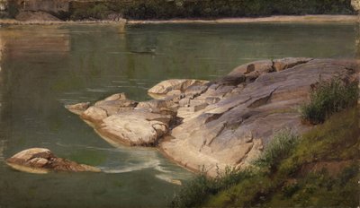Felsiges Flussgestade von Johann Wilhelm Schirmer
