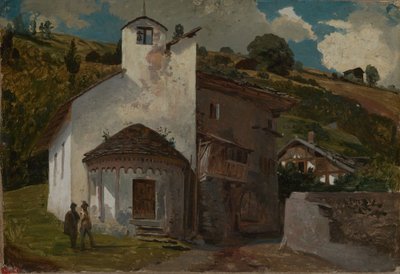 Kapelle in einem Alpendorf von Johann Wilhelm Schirmer