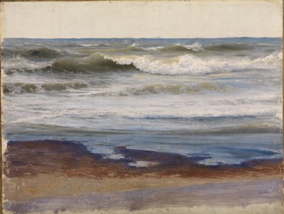 Meeresbrandung an der Küste der Normandie von Johann Wilhelm Schirmer