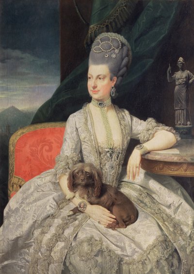 Erzherzogin Maria Christine Habsburg-Lothringen (1742-98), Tochter von Kaiserin Maria Theresia von Österreich (1717-80) und Kaiser Franz I. von Österreich (1742-98) von Johann Zoffany