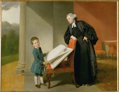 Der Reverend Randall Burroughs und sein Sohn Ellis von Johann Zoffany