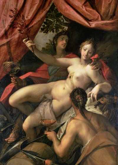Allegorie des Friedens, der Kunst und des Überflusses, 1602 von Johann or Hans von Aachen