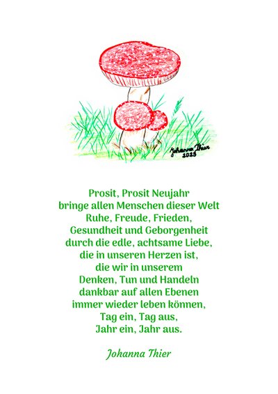 Prosit Neujahr (Version 2) von Johanna Thier