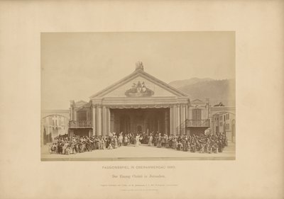 Passionsspiel von Ober-Ammergau - Der Einzug Christi in Jerusalem von Johannes Bernhard