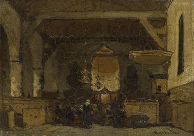 Innenraum der Kirche in Maasland von Johannes Bosboom
