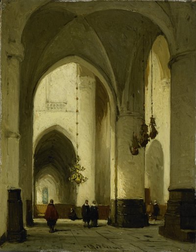 Innenraum der Kirche St. Bavo in Haarlem von Johannes Bosboom