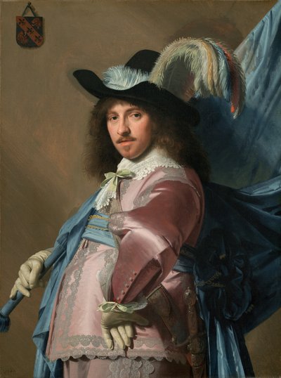 Andries Stilte als Fahnenträger von Johannes Cornelisz Verspronck