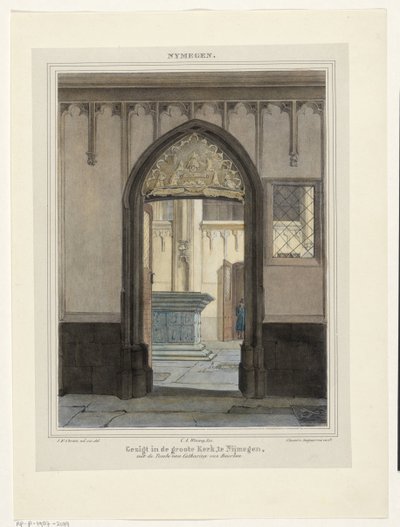 Ansicht des Grabmals in der Stevenskerk in Nijmegen von Johannes Franciscus Christ