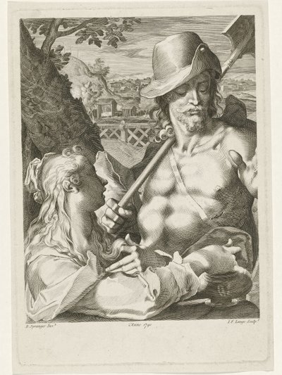 Christus erscheint als Gärtner zu Maria Magdalena von Johannes Fredericus Lange