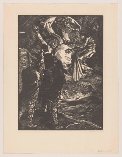 Macbeth und Banquo treffen die drei Hexen von Johannes Josephus Aarts