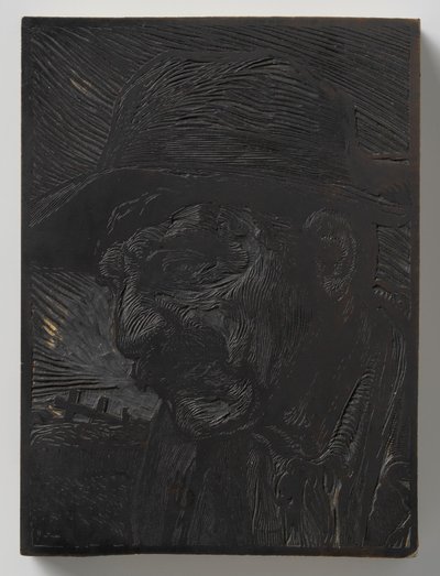 Männerkopf nach links von Johannes Josephus Aarts