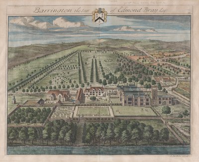 Barrington, Der Sitz von Edmond Bray, Esq., [1712] neu aufgelegt 1768 von Johannes Kip