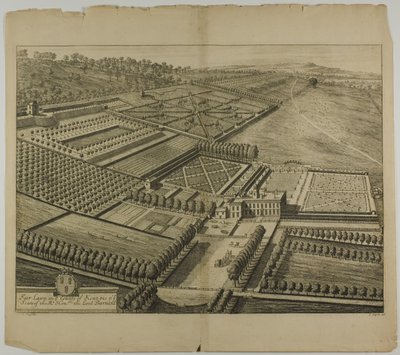 Fair Lawn in der Grafschaft Kent, Tafel 49 aus Britannia Illustrata von Johannes Kip