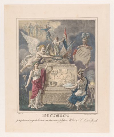Allegorisches Grabdenkmal für Jan Carel Josephus van Speijk von Johannes Steyn