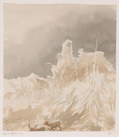 Ruine in den Ardennen von Johannes Tavenraat (signed by artist)