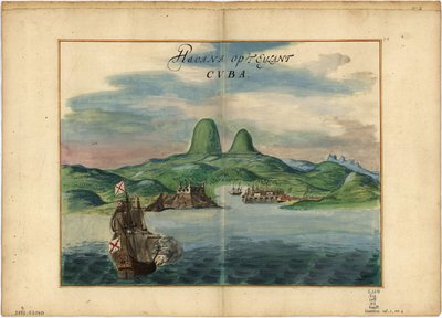 Havanna auf der Insel Cvba von Johannes Vingboons