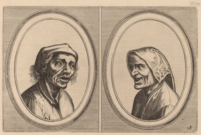 "Goe Geurtjen" und "Kribbighe Babbe" von Johannes and Lucas van Doetechum after Pieter Bruegel the Elder