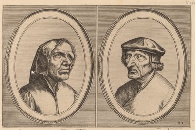 "Trijn Bulle-bacx" und "Voorsichtighe Oenne" von Johannes and Lucas van Doetechum after Pieter Bruegel the Elder