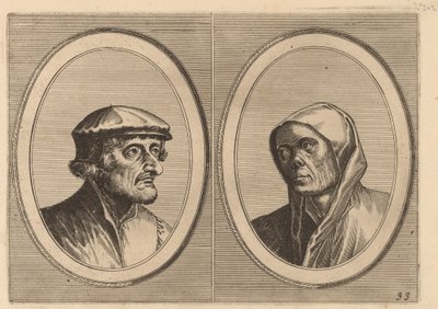 "Voorsichtighe Krijn" und "Broentje Spaer-pots" von Johannes and Lucas van Doetechum after Pieter Bruegel the Elder
