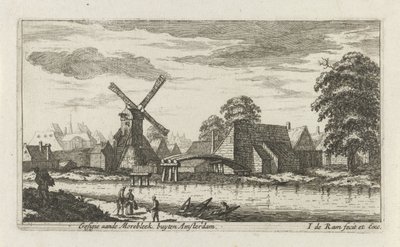 Ansicht der Morebleek bei Amsterdam von Johannes de Ram
