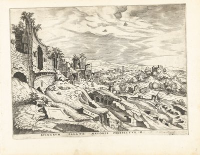Zweiter Blick auf den Palatin in Rom von Johannes of Lucas van Doetechum (attributed to)