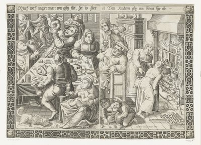 Die fette Küche von Johannes of Lucas van Doetechum