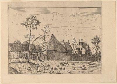 Schuppen mit Hütte von Johannes van Doetechum, the Elder and Lucas