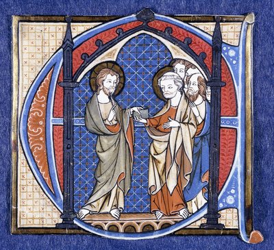 Christus übergibt die Mission an St. Peter, ca. 1320 von Johannes von Valkenburg