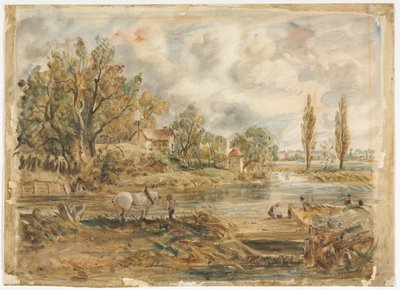 Das weiße Pferd von John (after) Constable