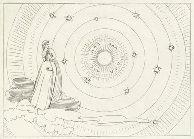 Das Empyreum, Paradies, Gesang 28 (Stich) von John (after) Flaxman