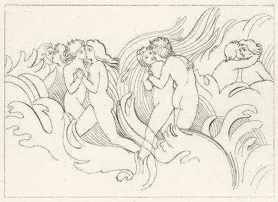 Das feurige Verderben, Fegefeuer, Gesang 26 (Gravur) von John (after) Flaxman