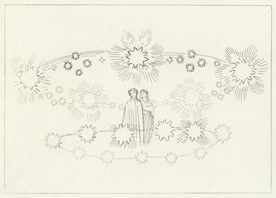 Das Reich der Sonne, Paradies, Gesang 10 (Gravur) von John (after) Flaxman