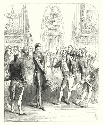 Prinz Albert und die königlichen Kommissare bei der Großen Ausstellung von 1851, Kristallpalast, Hyde Park, London (Gravur) von John (after) Gilbert