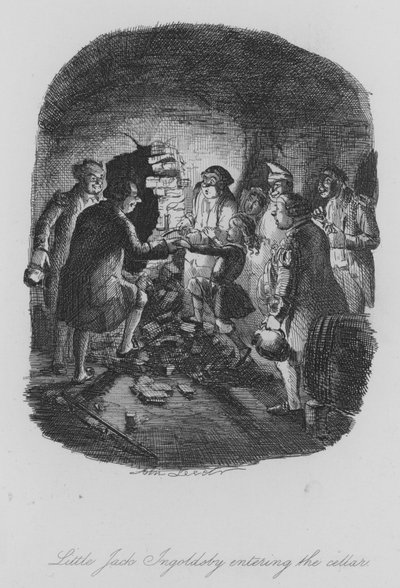 Kleiner Jack Ingoldsby betritt den Keller (Gravur) von John (after) Leech