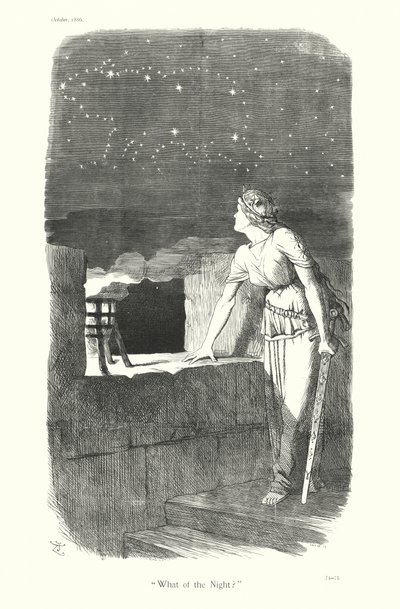 Sir John Tenniel Karikatur: "Was ist mit der Nacht?" von John (after) Tenniel