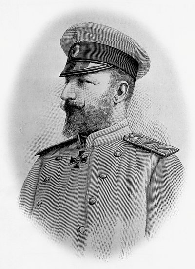 Porträt von Ferdinand I. (1861-1948), Zar von Bulgarien, Gravur von Walter Charles Mills