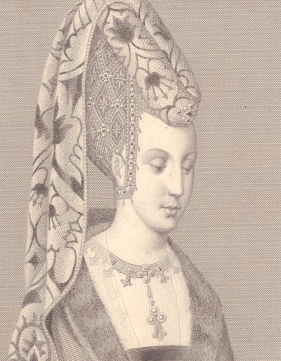 Porträt von Isabelle oder Isabeau von Bayern-Ingolstadt, Königin von Frankreich von Walter Charles Mills